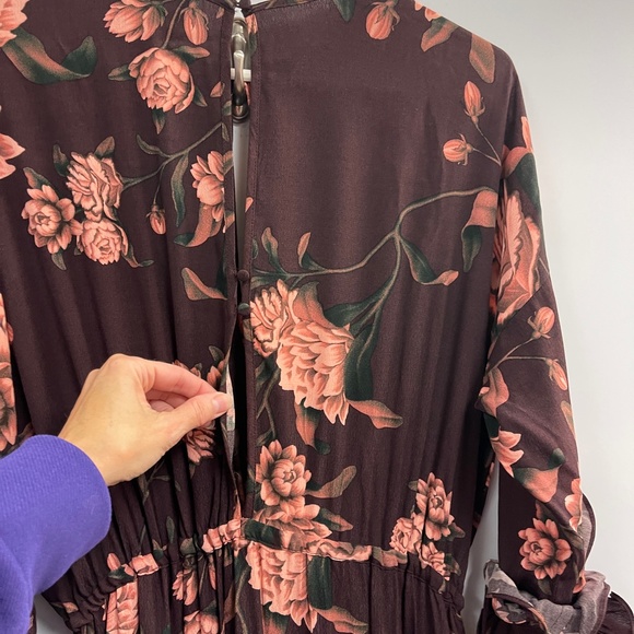 NWT Johanna Ortiz H&M‎ Collaboration Red Carpet floral Dress Sz Small - Picture 13 of 16